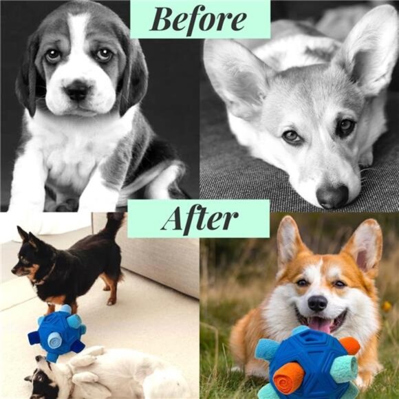 Snuffle Ball for Dog Toys Unbreakable Upgrade Ball Interactive Toy Foraging - Picture 5 of 8